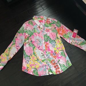 Lilly Pulitzer for Target button down nosey posie