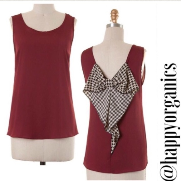 Naturally Spiritual Boutique Tops - Ribbon Bow Back Sleeveless Blouse