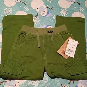 Toddler boys army green cargo pants