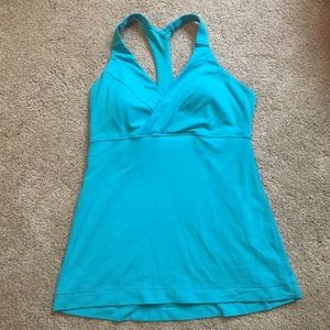 Lululemon Size 10 Turquoise Tank Top