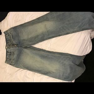 High waist bell bottom jeans