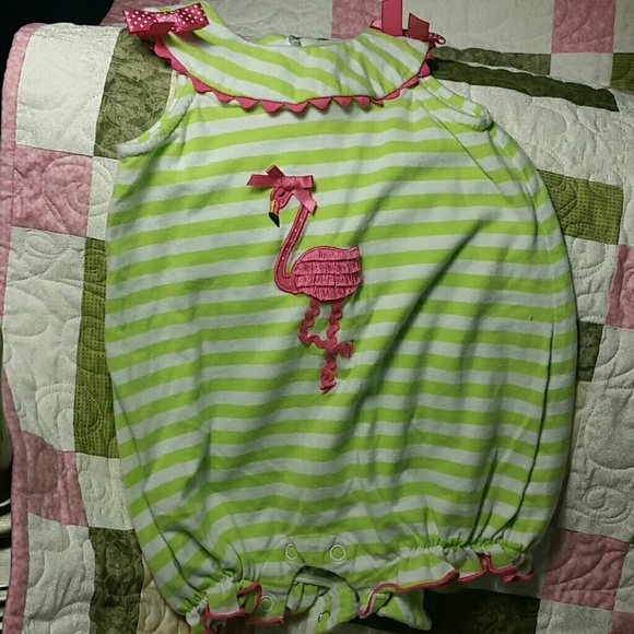 Adorable Flamingo 1 piece outfit