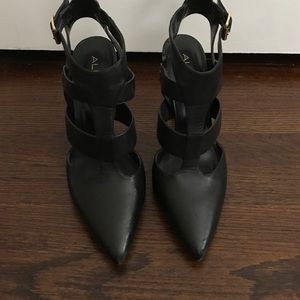Aldo cutout black heels; size 8.5