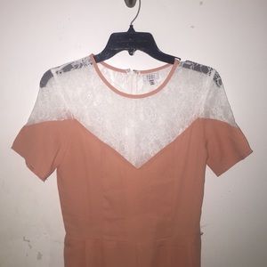 Tobi Mrs. Bond Jumpsuit in Blush & Ivory