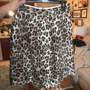 Banana republic leopard skirt