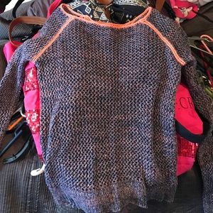 AE crocheted sweater multi color