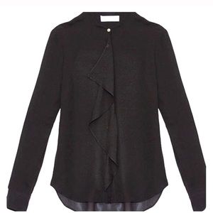 Rachel Zoe black silk blouse