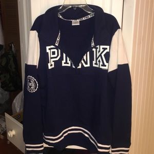 VS PINK 1/4 zip sweatshirt