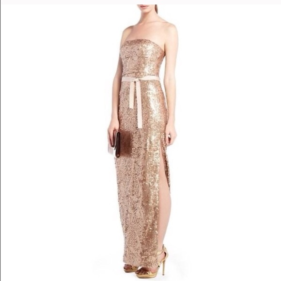 BCBG Dresses & Skirts - BCBG Champagne Lela Gown PROM!!