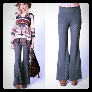 Free People Bell Bottom Boho Flare Pants .XS
