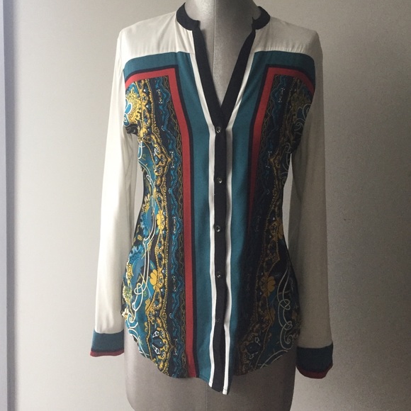 Scarf Print Blouse.