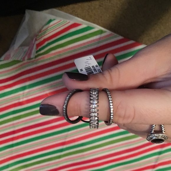3 black ring set - Picture 2 of 2