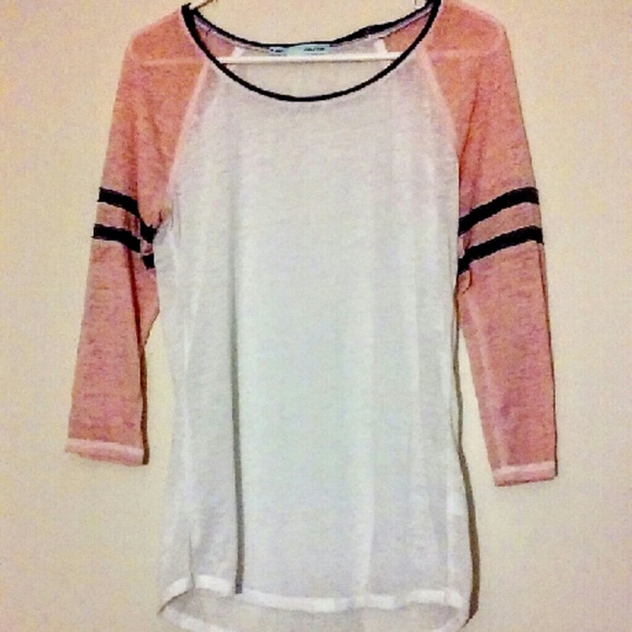 Coral Baseball Tee