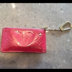 Louis Vuitton Hot Pink Patent leather coin purse