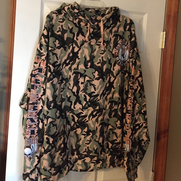 Men's Camo Hoodie 2014 Bike Week