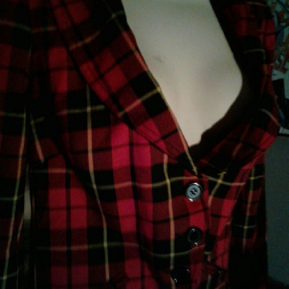 Betsy Johnson plaid jacket (obo)