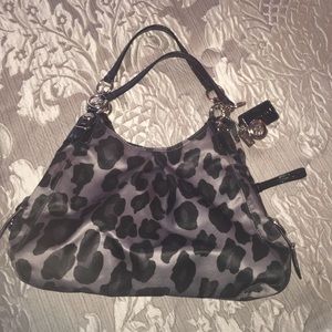 Coach authentic animal print purse