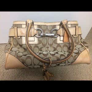 Coach carryall tote bag