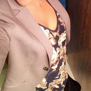 Open shoulder floral chiffon top