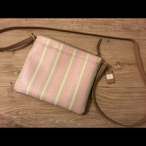 Coach striped cross body