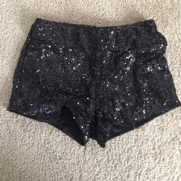 Sequined shorts