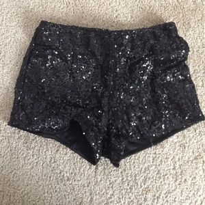 Sequined shorts