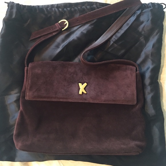 VINTAGE PALOMA PICASSO SUEDE HANDBAG