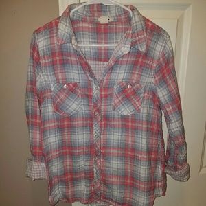 Levi's plaid button up