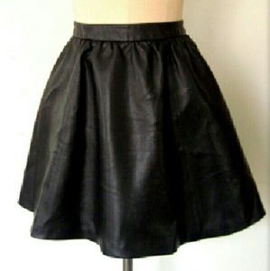 NWT H&M Sexy Faux Leather Flared Mini Skirt 8