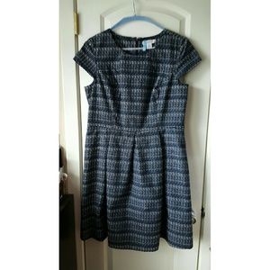 Used Liz Claiborne Navy blue dress.