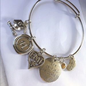 EMT letter bracelet