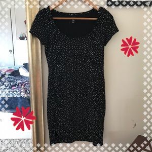 Fitted Polka Dot Dress