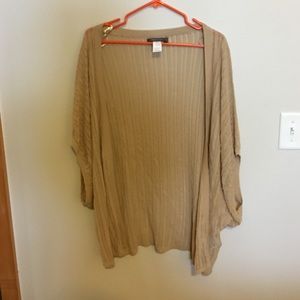Tan cardigan