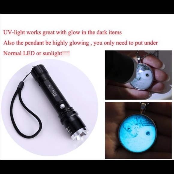 GLOWING LUMINOUS STEAMPUNK PENDANT - Picture 4 of 4