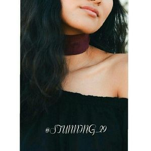 🆕WINE WIDE VELVET CHOKER