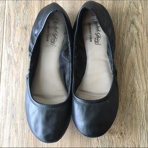 Black flats - Worn once!