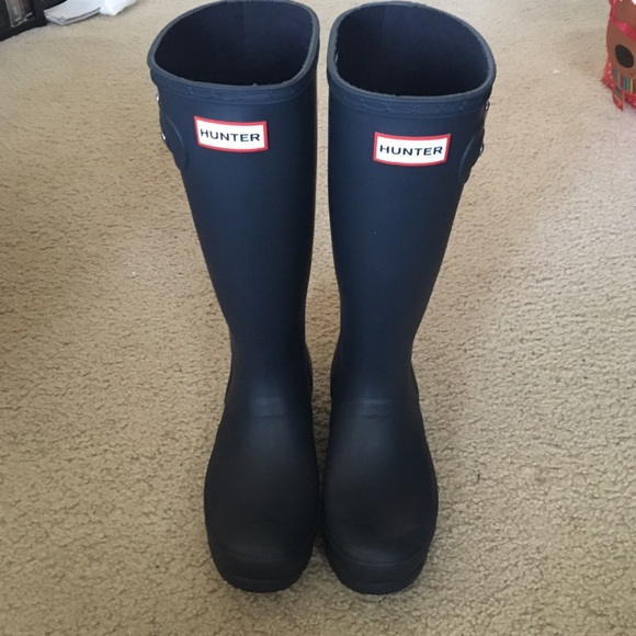 Navy Kids Hunter Boots