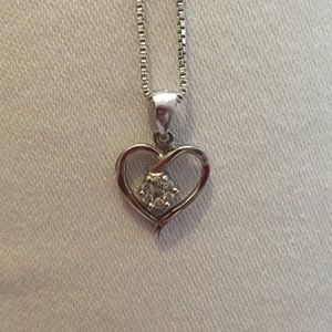 White Gold and Diamond Pendant