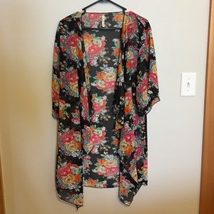 Floral, sheer komono