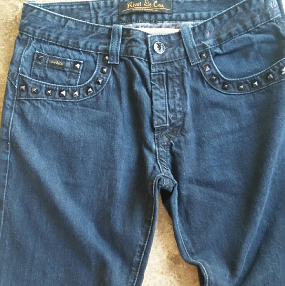 Men's Rivet de Cru embellished jeans