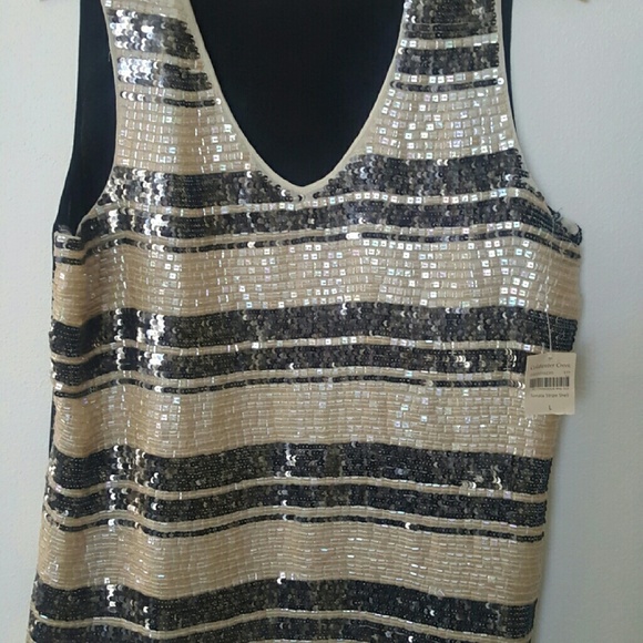 Ladies Coldwater Creek sequin tank