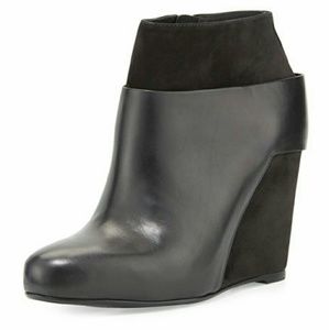 Vince "Garren" Wedge Booties - Black 6 1/2