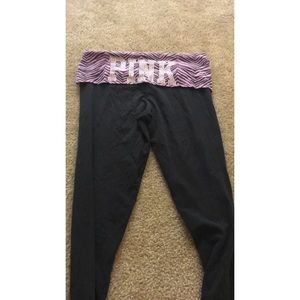 Pink yoga pants