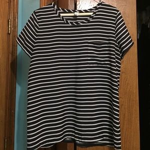 striped pocket shirt