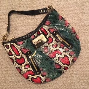 Betsyville snake skin bag 14x11 inches