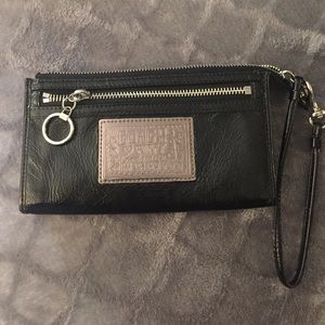 Coach black wristlet