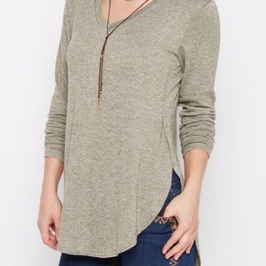Rue 21 olive gray sweater