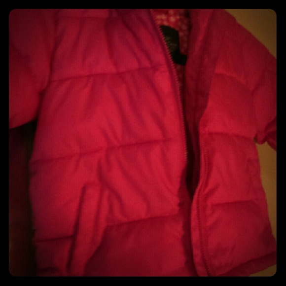 Pink bubble coat