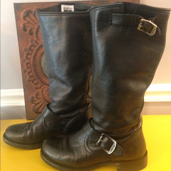 Frye Shoes - PRICE FIRM BLACK VERONICA SLOUCH SZ 7.5 (E7)