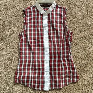 Ben Sherman button down sleeveless shirt